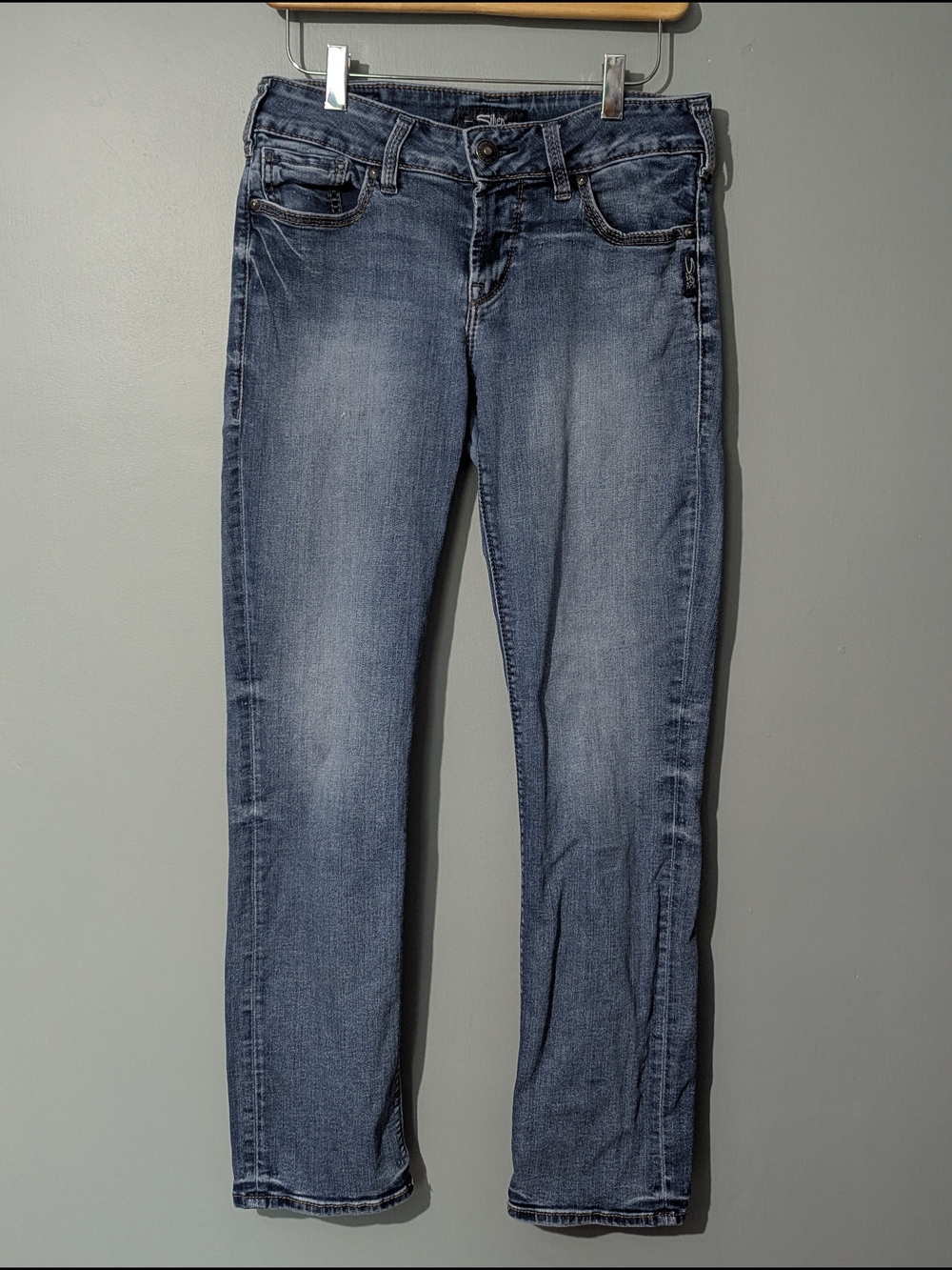 Silver Jeans Women's Suki Straight-Leg Jeans 90s Grunge Casual Streetwear